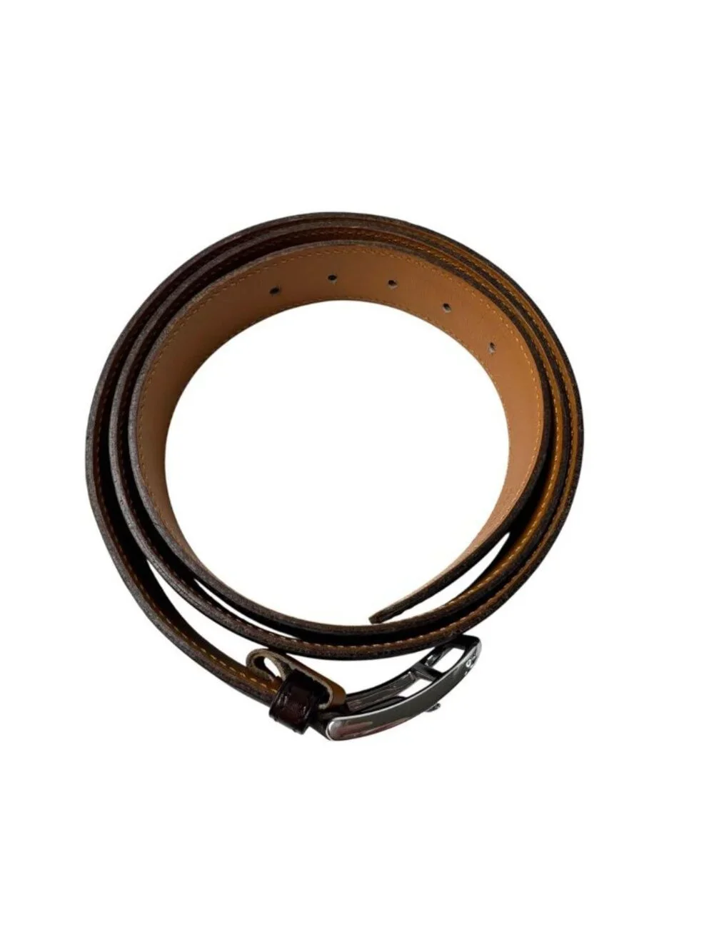 Hermes Belt Roman Silver Leather ⬜